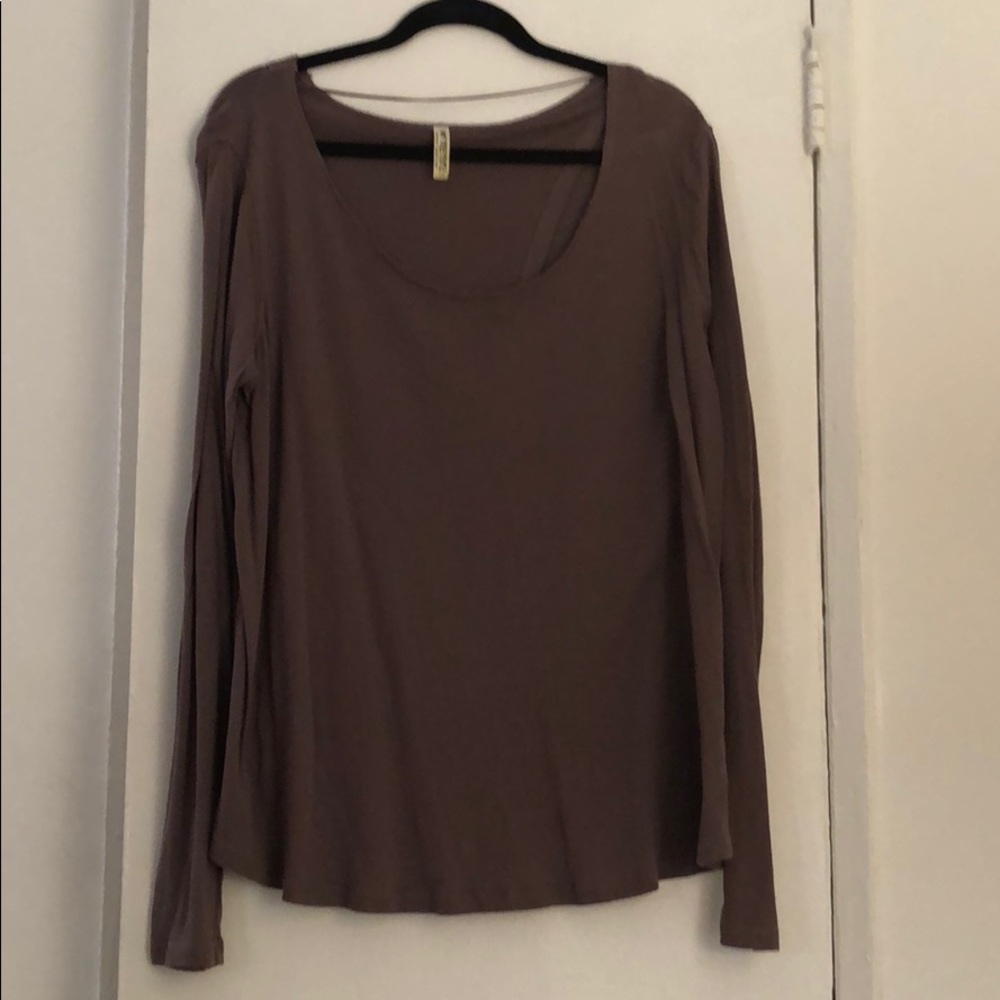 Free people open back shirt